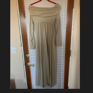 Tan maxi dress